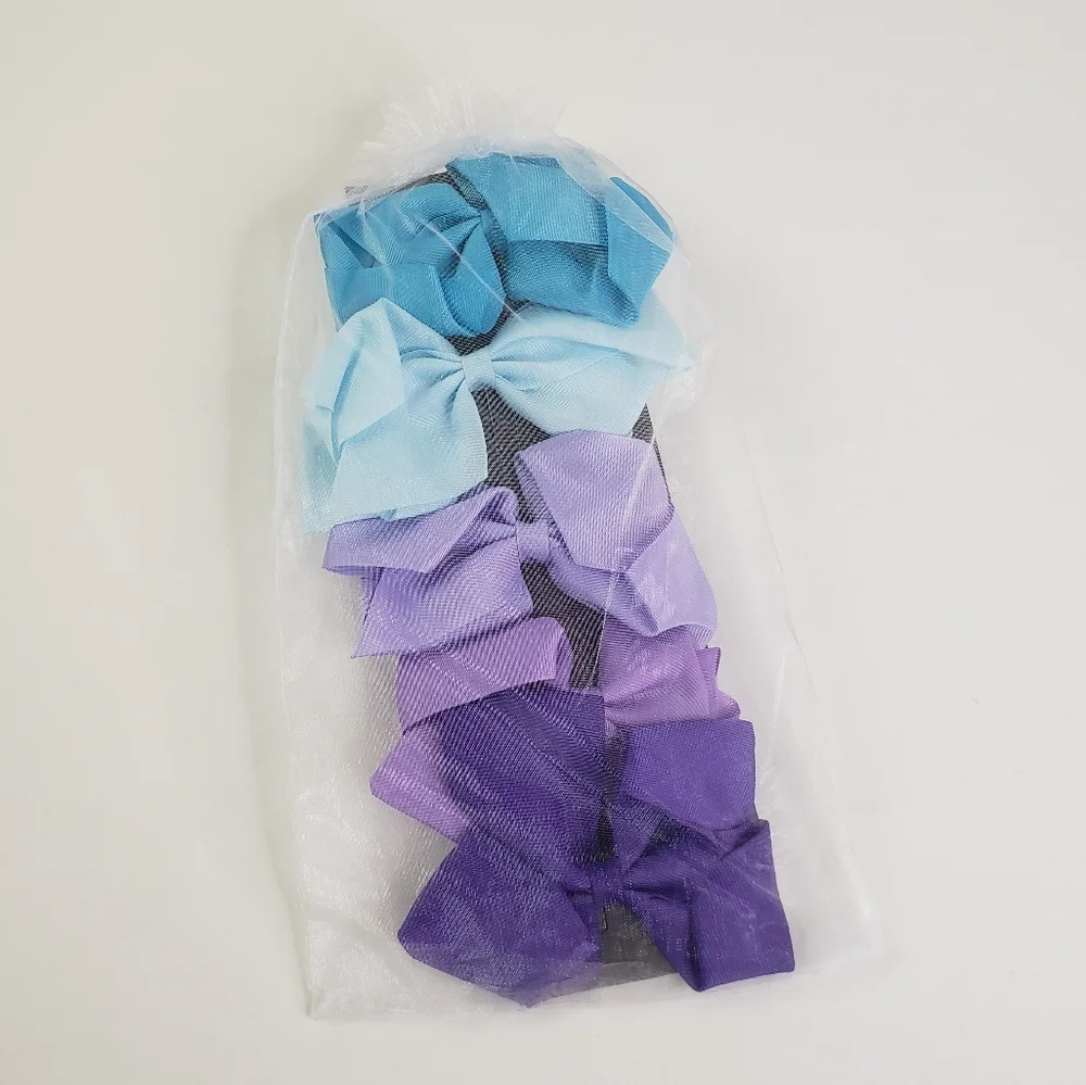 5 packs girls hair bows